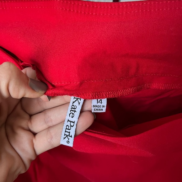 Kate Park Red Skort = Skirt + Shorts - 14 - Picture 5 of 7